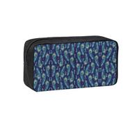 EZDLOWVBA Peacock Birds Feathers Print Pencil Case for Boys Girls Secondary School Pen Holder for Kids Girls Pen Pouch Pencil Bag Office College Stationery