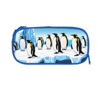 EZDLOWVBA Penguins On The Iceberg1 Print Pencil Cases Boys Girls Lovely Pencilcase with Zip Organizer for Students Pencil Case for Daughter Son Desk Pencil Pouch