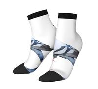 EZDLOWVBA Pigeon Print 3d Novelty Personality Short Socks Stylish Comfortable Adult Socks Women Men Workouts Everyday Wear And All Seasons
