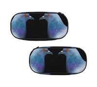 EZDLOWVBA Pigeon Print Pencil Cases Boys Girls Lovely Pencilcase with Zip Organizer for Students Pencil Case for Daughter Son Desk Pencil Pouch