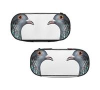 EZDLOWVBA Pigeon Print Pencil Cases Boys Girls Lovely Pencilcase with Zip Organizer for Students Pencil Case for Daughter Son Desk Pencil Pouch