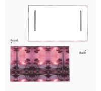 EZDLOWVBA Pink Twilight Print Golf Cart Seat Covers Club Car Seat Blanket Protector Golf Cart Accessory Decoration Fits Most Club Cars Golf Carts