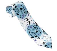 EZDLOWVBA Polka Dot Music Note Print Men'S Necktie Fashionable Necktie Necktie Business,Adjustable Neck Tie For Wedding Party Meeting Outfit