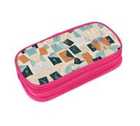 EZDLOWVBA Postal Stationery Print Pencil Cases Boys Girls Lovely Pencilcase with Zip Organizer for Students Pencil Case for Daughter Son Desk Pencil Pouch