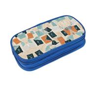 EZDLOWVBA Postal Stationery Print Pencil Cases Boys Girls Lovely Pencilcase with Zip Organizer for Students Pencil Case for Daughter Son Desk Pencil Pouch