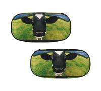 EZDLOWVBA Prairie Cow Print Pencil Cases Boys Girls Lovely Pencilcase with Zip Organizer for Students Pencil Case for Daughter Son Desk Pencil Pouch