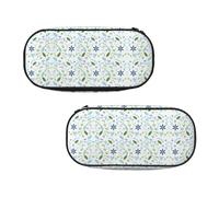 EZDLOWVBA Pretty Flower Print Pencil Cases Boys Girls Lovely Pencilcase with Zip Organizer for Students Pencil Case for Daughter Son Desk Pencil Pouch
