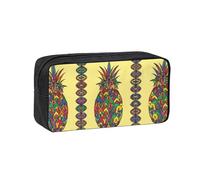 EZDLOWVBA Rainbow Pineapple Print Pencil Case for Boys Girls Secondary School Pen Holder for Kids Girls Pen Pouch Pencil Bag Office College Stationery