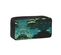 EZDLOWVBA Rainforest Print Pencil Case for Boys Girls Secondary School Pen Holder for Kids Girls Pen Pouch Pencil Bag Office College Stationery