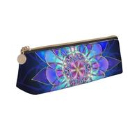 EZDLOWVBA Rectangle Flower Pattern Print Cute Pencil Case for Girls Boys,Leather Stationery Organizer Box School Office Supplies Case