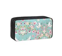 EZDLOWVBA Red Heads Cranes Print Portable Student Kids Pencil Case Pen Bag Durable Stationery Pouch,Capacity Bag Pouch Holder
