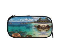 EZDLOWVBA Reef Beach Print Pencil Cases Boys Girls Lovely Pencilcase with Zip Organizer for Students Pencil Case for Daughter Son Desk Pencil Pouch