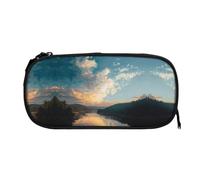 EZDLOWVBA River Print Pencil Cases Boys Girls Lovely Pencilcase with Zip Organizer for Students Pencil Case for Daughter Son Desk Pencil Pouch