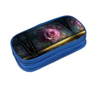 EZDLOWVBA Rose Print Pencil Cases Boys Girls Lovely Pencilcase with Zip Organizer for Students Pencil Case for Daughter Son Desk Pencil Pouch