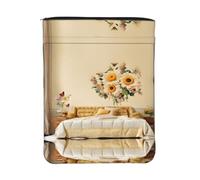 EZDLOWVBA Rural Bees Wildflowers Print Protective Book Sleeve, Waterproof Book Cover Pouch, Portable Book Pouch for Paperback Hardcover, Book Lovers Gift