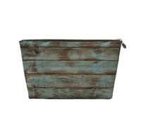 EZDLOWVBA Rustic Old Barn Wood Print Makeup Bag Cosmetic Bag for Purse Travel Make Up Organizer for Handbag,Waterproof Beauty Pouch for Women and Girls