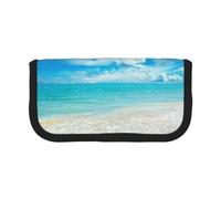EZDLOWVBA Scenic Sea Water Print Pencil Case for Student Teens Adults Pencil Bag Case Kids Pencil Box Storage Bags Girls Pen Pouch Big Capacity