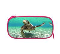 EZDLOWVBA Sea Turtle Print Pencil Cases Boys Girls Lovely Pencilcase with Zip Organizer for Students Pencil Case for Daughter Son Desk Pencil Pouch
