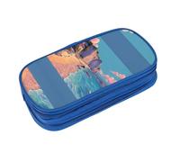 EZDLOWVBA Seaside Scenery Print Pencil Cases Boys Girls Lovely Pencilcase with Zip Organizer for Students Pencil Case for Daughter Son Desk Pencil Pouch