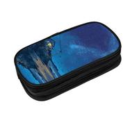 EZDLOWVBA Seaside Starry Sky Print Pencil Cases Boys Girls Lovely Pencilcase with Zip Organizer for Students Pencil Case for Daughter Son Desk Pencil Pouch