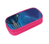 EZDLOWVBA Seaside Starry Sky Print Pencil Cases Boys Girls Lovely Pencilcase with Zip Organizer for Students Pencil Case for Daughter Son Desk Pencil Pouch