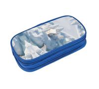 EZDLOWVBA Snow Scenery Print Pencil Cases Boys Girls Lovely Pencilcase with Zip Organizer for Students Pencil Case for Daughter Son Desk Pencil Pouch