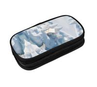 EZDLOWVBA Snow Scenery Print Pencil Cases Boys Girls Lovely Pencilcase with Zip Organizer for Students Pencil Case for Daughter Son Desk Pencil Pouch