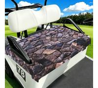 EZDLOWVBA Solid Stonewall Art Print Golf Cart Seat Covers Club Car Seat Blanket Protector Golf Cart Accessory Decoration Fits Most Club Cars Golf Carts