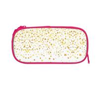 EZDLOWVBA Sparsed Dreamy Stars and Spots Print Pencil Cases Boys Girls Lovely Pencilcase with Zip Organizer for Students Pencil Case for Daughter Son Desk Pencil Pouch