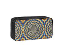EZDLOWVBA Spiral Optical Illusion GIF Print Portable Student Kids Pencil Case Pen Bag Durable Stationery Pouch,Capacity Bag Pouch Holder