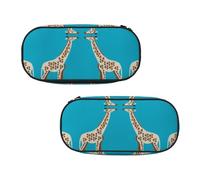 EZDLOWVBA Spotted Giraffe Print Pencil Cases Boys Girls Lovely Pencilcase with Zip Organizer for Students Pencil Case for Daughter Son Desk Pencil Pouch