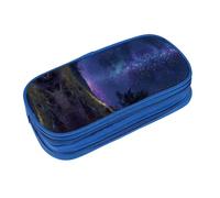 EZDLOWVBA Starry Sky Scenery Print Pencil Cases Boys Girls Lovely Pencilcase with Zip Organizer for Students Pencil Case for Daughter Son Desk Pencil Pouch