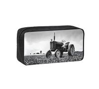 EZDLOWVBA Tractor Agriculture Tranquil Print Portable Student Kids Pencil Case Pen Bag Durable Stationery Pouch,Capacity Bag Pouch Holder
