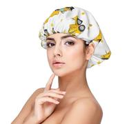 EZDLOWVBA Tractor Farming Print Adult's Satin Sleeping Cap - Adjustable Elastic Sleep Bonnet - Perfect for Overnight Hairstyles and Hair Care Black
