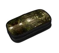 EZDLOWVBA Tropical Rainforest Print Pencil Cases Boys Girls Lovely Pencilcase with Zip Organizer for Students Pencil Case for Daughter Son Desk Pencil Pouch
