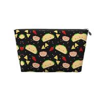 EZDLOWVBA Tuesday Party Print Makeup Bag Cosmetic Bag for Purse Travel Make Up Organizer for Handbag,Waterproof Beauty Pouch for Women and Girls