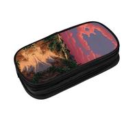 EZDLOWVBA Vineyard Sunset Print Pencil Cases Boys Girls Lovely Pencilcase with Zip Organizer for Students Pencil Case for Daughter Son Desk Pencil Pouch