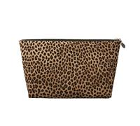 EZDLOWVBA Wild Leopard Animal Print Makeup Bag Cosmetic Bag for Purse Travel Make Up Organizer for Handbag,Waterproof Beauty Pouch for Women and Girls