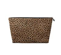 EZDLOWVBA Wild Leopard Animal Print Makeup Bag Cosmetic Bag for Purse Travel Make Up Organizer for Handbag,Waterproof Beauty Pouch for Women and Girls