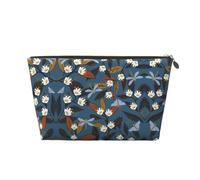 EZDLOWVBA Wild Nature Print Makeup Bag Cosmetic Bag for Purse Travel Make Up Organizer for Handbag,Waterproof Beauty Pouch for Women and Girls