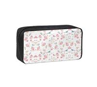 EZDLOWVBA Wildflower Floral Print Portable Student Kids Pencil Case Pen Bag Durable Stationery Pouch,Capacity Bag Pouch Holder