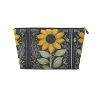 EZDLOWVBA You are My Sunflower Print Makeup Bag Cosmetic Bag for Purse Travel Make Up Organizer for Handbag,Waterproof Beauty Pouch for Women and Girls