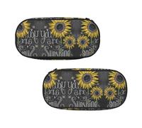 EZDLOWVBA You are My Sunflower Print Pencil Cases Boys Girls Lovely Pencilcase with Zip Organizer for Students Pencil Case for Daughter Son Desk Pencil Pouch