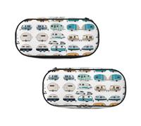 EZDLOWVBA You Make Me Happy Trailer Print Pencil Cases Boys Girls Lovely Pencilcase with Zip Organizer for Students Pencil Case for Daughter Son Desk Pencil Pouch