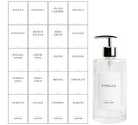 Ezebesta Coffee Syrup Labels Set for Coffee Bar Organization Custom Labels for Coffee Station Water-Resistant Modern Minimalist Design (20 Pieces), White, 2x3 inches