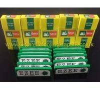 Ezee Green Rolling Papers and Swan Extra Slim Filter Tips (600)