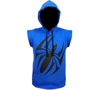 Ezee Smart Deals Blue Scarlet Spider Hoodie I Pullover Sleeveless Fashion Hoodie I Casual Wear Hooded, Royal Blue, L