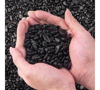 EZEELAI Crystal Chips Bulk Quartz Tumbled Crushed Stones, Irregular Shaped Gemstone Pebbles Gravel Rocks for Vase Fillers, Aquarium Gravel Rocks, Succulent Plants and Home Decor - 400g, Black Obsidian