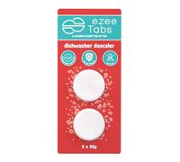 EzeeTabs Dishwasher Descaler - Descaler tabs for a microplastic-free, biodegradable and vegan descaler - 2 x descaler for hygienic cleanliness