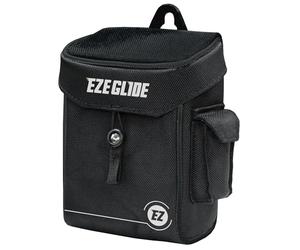 EzeGlide Unisex Accessry/Accessory Range Finder Bag, Black | Protective Rigid Shell Case with Latch Mount for Safe Phone & Wallet Transport on Push Carts